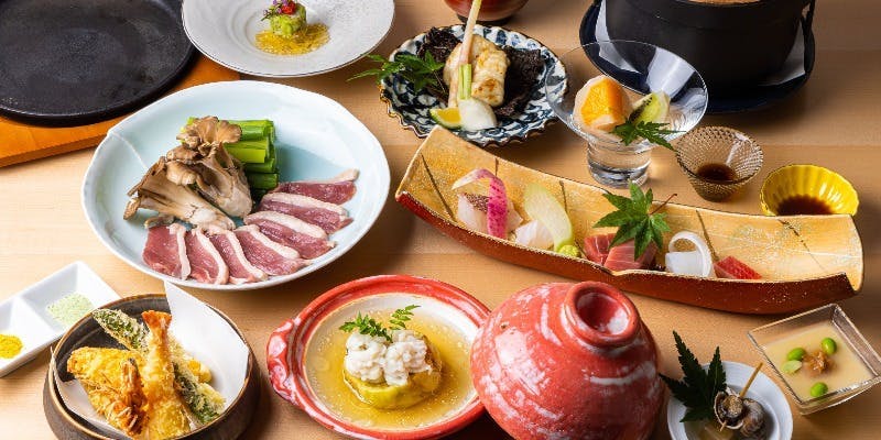 【福コース】季節の日本料理10品をじっくりと味わう至福のひとときを