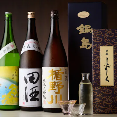 板長セレクトのプレミアム酒も数々