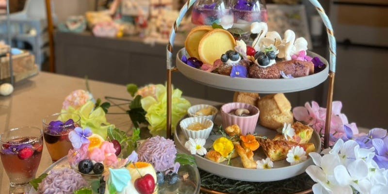 cafe 2+6 カフェニトロの初夏への移ろい Blue afternoon tea～紫陽花と