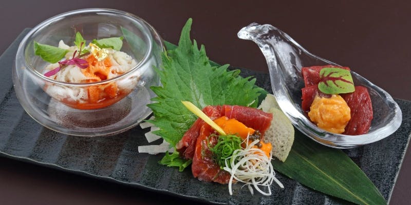 【贅沢「生」肉づくしコース】神戸ビーフ等の生食肉をふんだんに使った贅沢コース