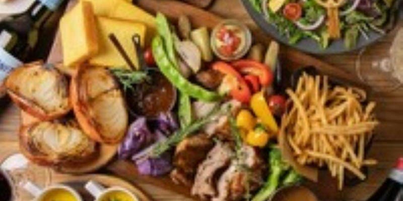 【D】（120分飲放題付）レモンハーブグリルチキン＆野菜のファーマーズプレート付＋2時間飲み放題付き