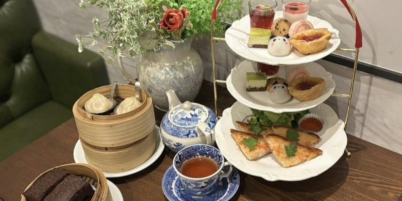 香港スタイルの優雅なアフタヌーンティー＋お好きなティー又はソフトドリンク×2杯（Aプラン）