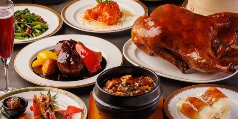 北京ダック専門店 銀座芳亭 【銀朱ランチコース】窯焼き北京ダックや