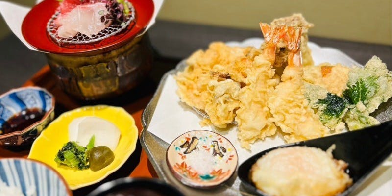 ランチ限定　天ぷら＆刺身「吟和御膳」（天ぷら＆刺身　「吟和御膳」）