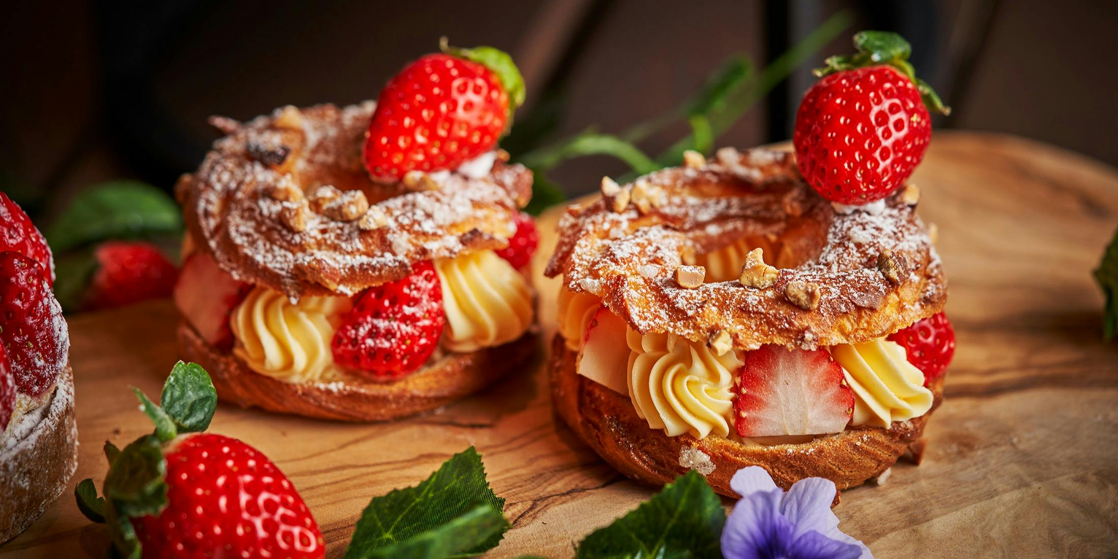 いちご姫桜姫デザートセット いちびこ」さくら×いちごの春限定スイーツ、桜色のムースケーキ