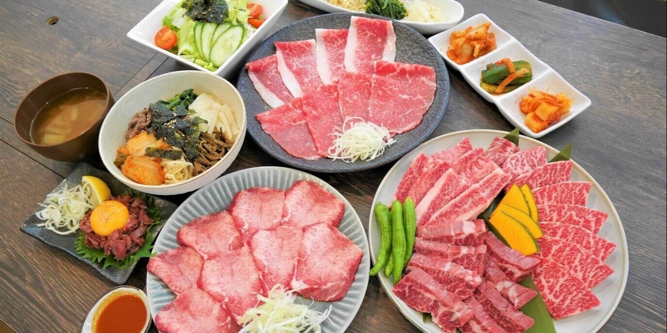 焼肉酒場 叶 【特撰和牛コース】前菜4種、特撰和牛盛り合わせ、〆、デザートなど全12品 ディナー プラン(11995641)・メニュー