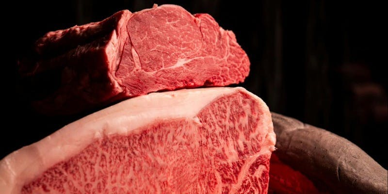 【肉割烹コース】黒毛和牛＜特選ヒレ・サーロインステーキ食べ比べ＞