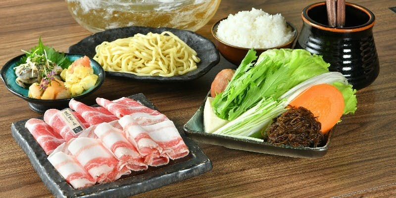 【ランチ限定】純血燦あぐー豚レタしゃぶ　ランチコース