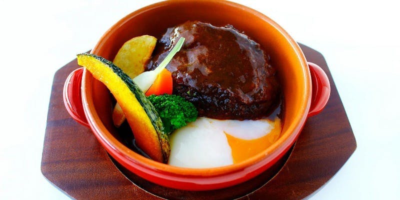 【12月ディナー】＼広島牛100％手ごね煮込みハンバーグ／
