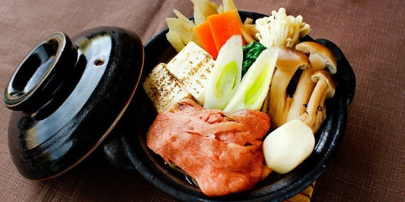 【12月ランチ】ハーフブッフェとセットがお得！＼東広島県産ジビエの牡丹鍋（小鉢付）／