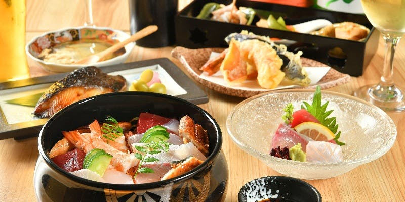 【ランチ限定 プレミアムのの御膳】 特選ちらし鮨やウェルカムドリンク付