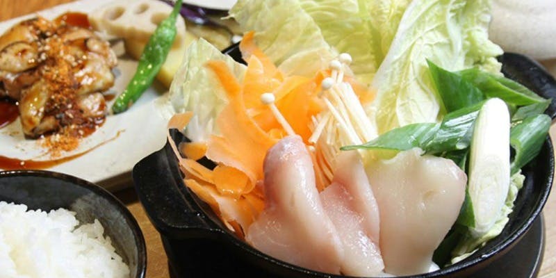 茨城沖よりあんこうの小鍋とつくば鶏の香味焼きセット