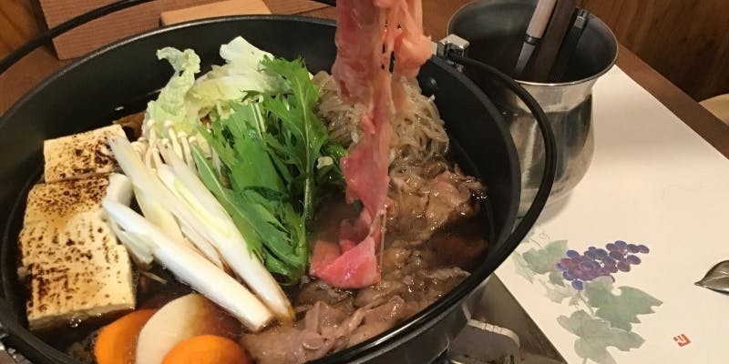 宮崎県産黒毛和牛すき焼きを味わう【お正月限定コース】（個室確約・最大14名）