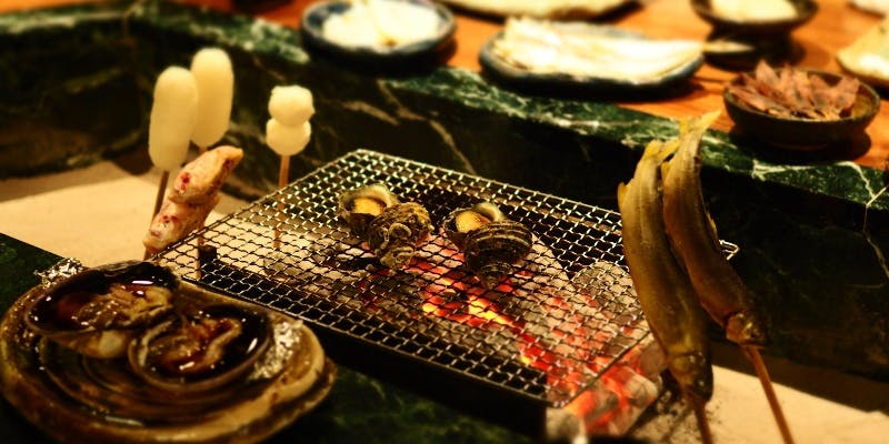 【黒潮（くろしお）コース】魚の干物で日本酒や白ワインと相性がいい酒の肴コース