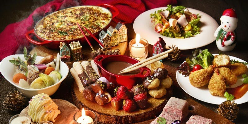 【平日限定　冬のごちそう物語】時間無制限ブッフェ＋1ドリンク＋プレミアムチョコ「パカリ」