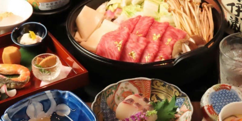 鹿児島黒牛サーロインすき焼きコース