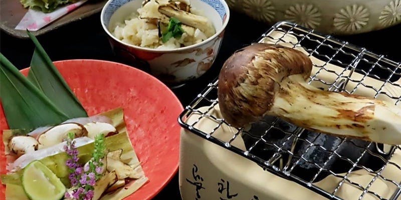 秋季限定　「松茸会席コース」