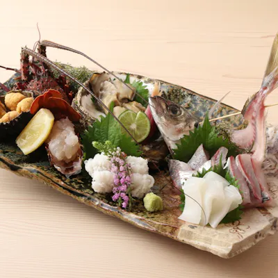 店主厳選の鮮魚と四季折々の山の幸を味わう