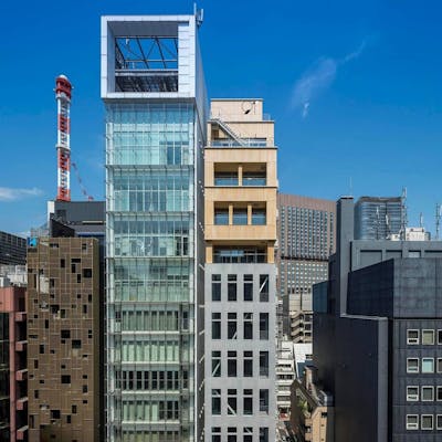 銀座の街並みを一望できる空間
