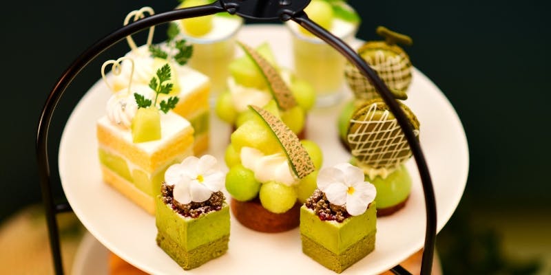 【期間限定5/7～6/29】Green　Afternoon　tea　～メロン×抹茶～（1日8セット限定）