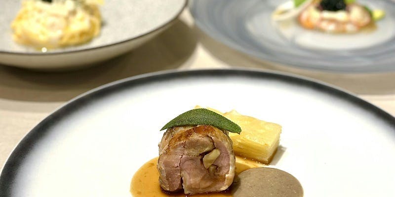 【Xmas2025】【Menu del Consiglio Xmas】アミューズ、前菜4皿、自家製パスタ、メイン、デザート2皿の全9品