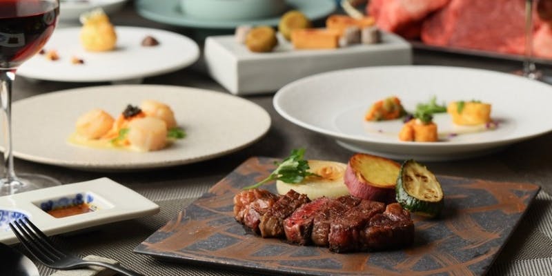 【和牛ランチコース】黒毛和牛のフィレステーキなどを含む全7品