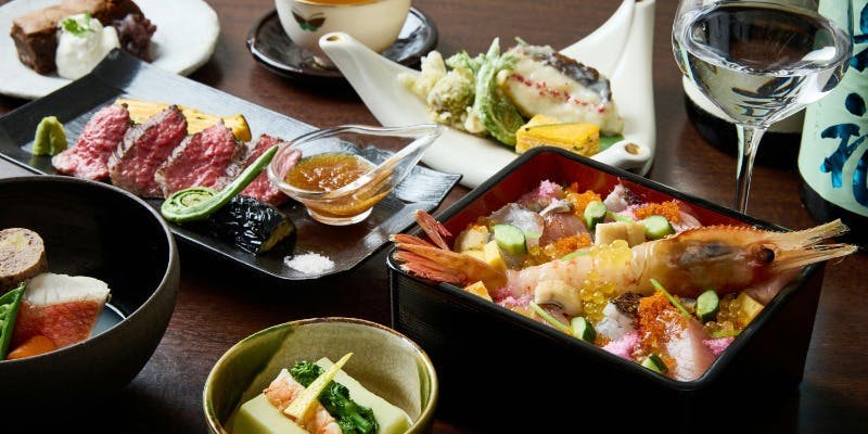 【ランチ予約限定】乾杯スパークリング付き！海鮮丼も堪能できるランチコース/6,000円税込
