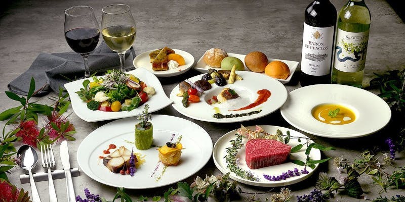 極上の近江牛「肉の王様サーロイン」ステーキのフレンチ肉割烹コース＋飲み放題（2名～個室可）