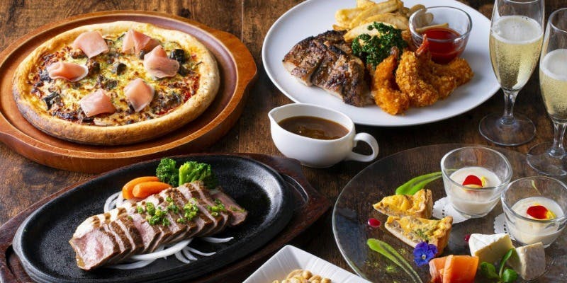【スパークリングナイト】オードブル・チキン・ピザなど7品と90分飲み放題