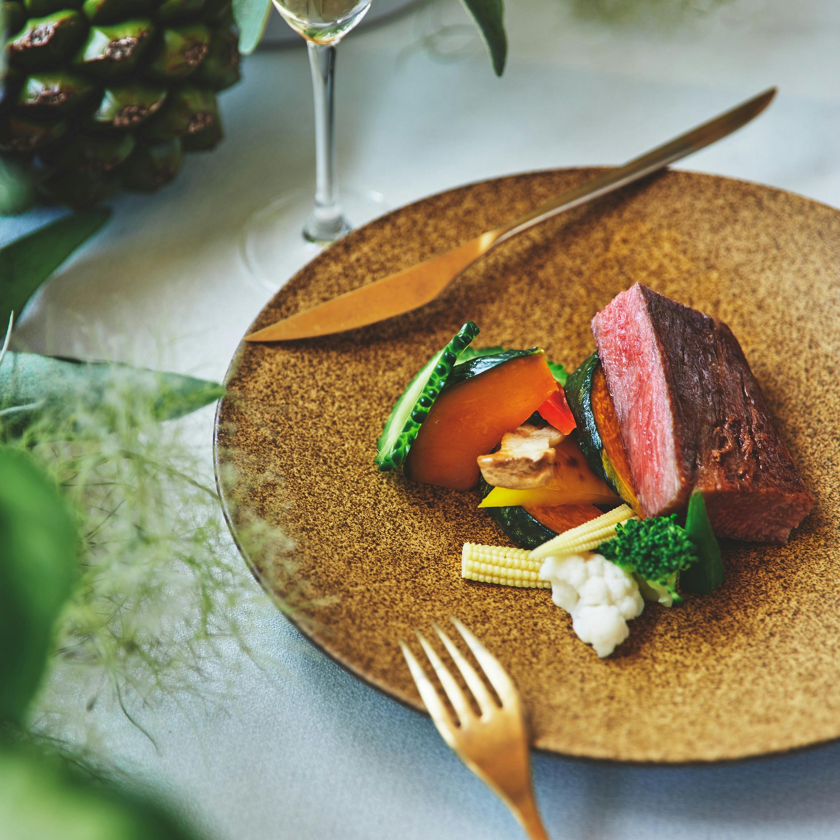 地元食材もふんだんに使われるこだわりのお料理