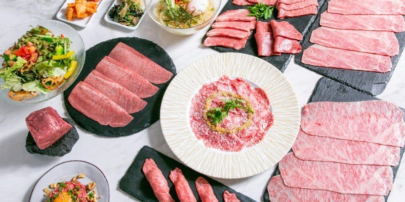 【銭場精肉店が誇るプレミアムコース】全19品