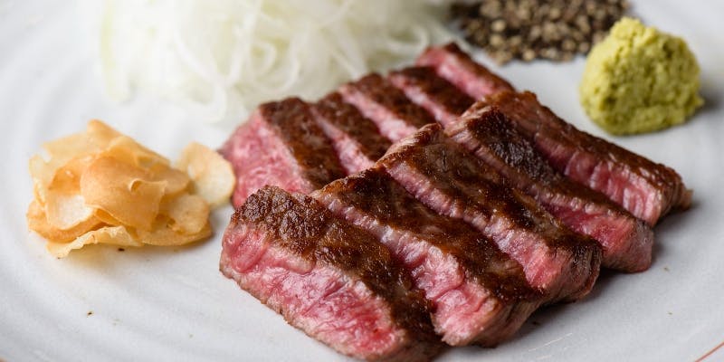 神戸牛と鮑の鉄板ステーキコース