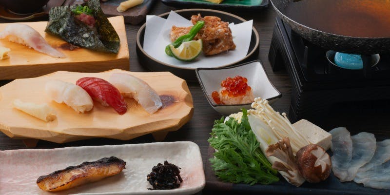 【風雅コース】季節限定 河豚しゃぶしゃぶなど全12皿＋飲み放題