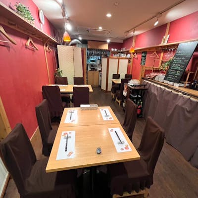 温かみのある店内