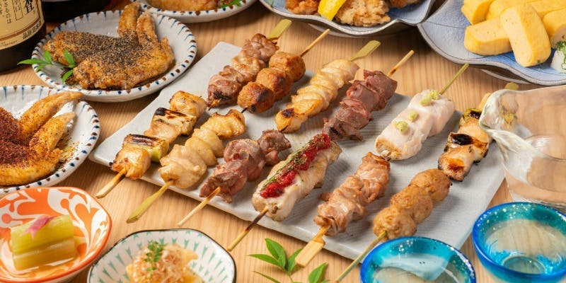 【日～木限定！2時間飲み放題付3500円】本格焼き鳥・トリカラ＋生ビール付飲み放題・忘年会（12/9迄）