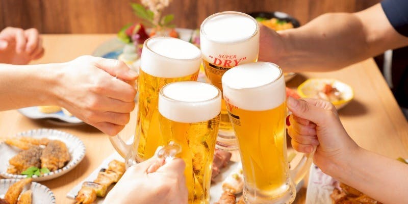 12/9まで【日～木曜日限定】アサヒ樽生付120分飲み放題800円（税込）