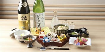 【飲み放題付きプラン】日本酒10種付 全7品の旬会席 - 和食日和 おさけと 日本橋三越前