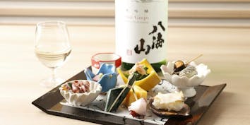  和醸良酒 名物「彩り八寸八種盛り」含む全8品の会席 - 和食日和 おさけと 日本橋三越前