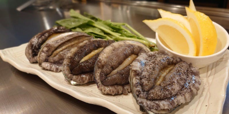 人気メニュー！【雅　MIYABI】　鮑付き神戸牛コース　全11品＋ワンドリンク付き