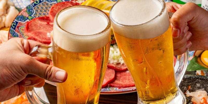 【単品飲み放題】生ビールも飲み放題！／2時間 1980円・忘年会下見