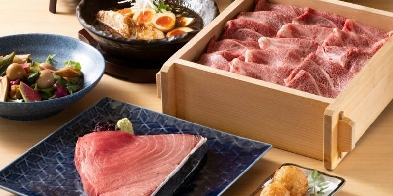 黒毛和牛せいろと本鮪炙り刺しコース全7品＋2.5時間飲み放題