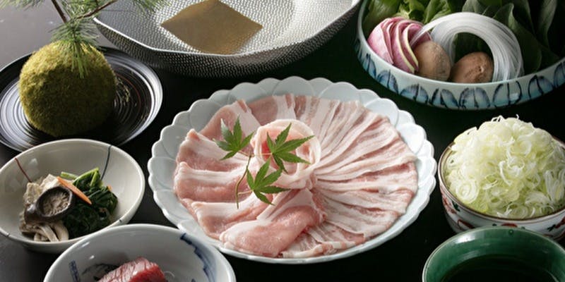 【季節限定】タイラギとタコと瀬戸地愛豚の出汁しゃぶコース　全5品