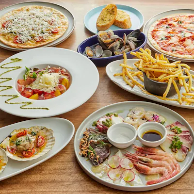 瀬戸内産の魚介をふんだんに使ったお料理