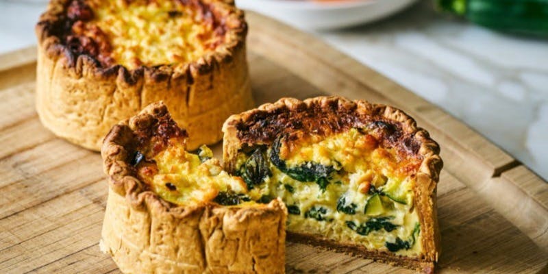 ほうれん草とズッキーニのキッシュ＋1ドリンク