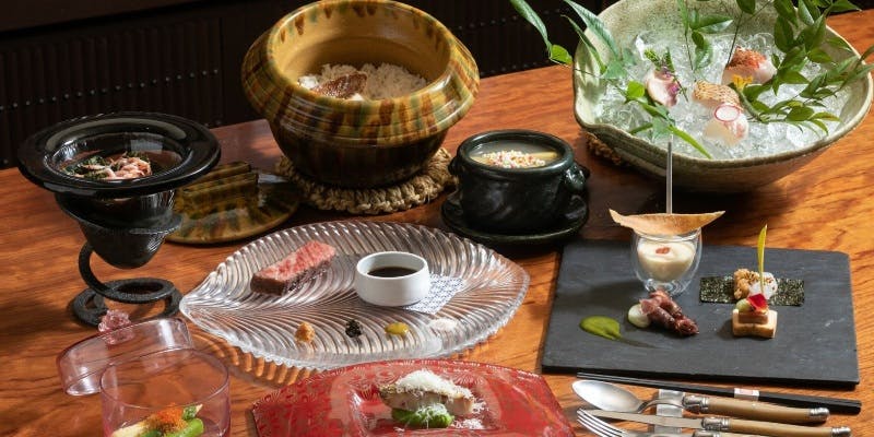 【 Lunch 】料理長おまかせランチコース　～多彩な旬の食材を使用した創作和食を贅沢に味わう～