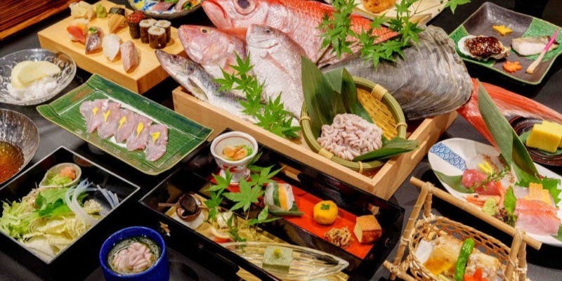 【松】鮮魚のしゃぶしゃぶや握り寿司～特別な方との会食に＋3時間飲み放題（個室確約）