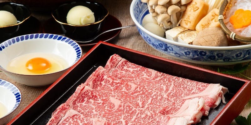 黒毛和牛すき鍋　上選コース