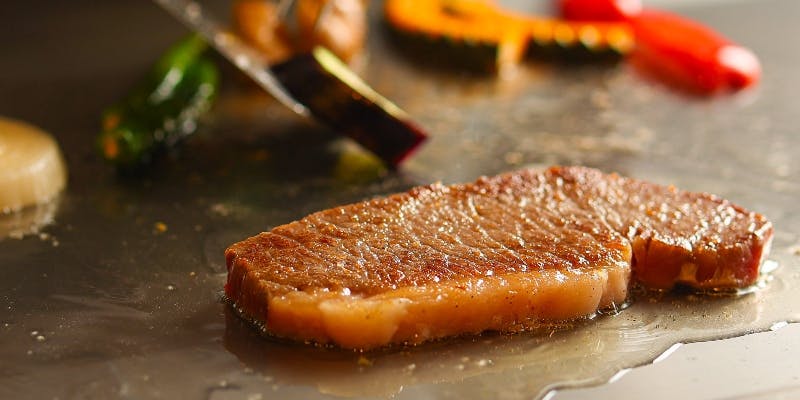 【神戸牛＆海鮮コース】神戸牛鉄板ステーキと海鮮など全6品（シャトーブリアン70g）