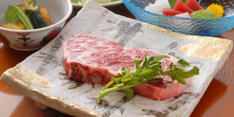 【国産牛ステーキ会席】国産牛ステーキと旬のお料理をお楽しみ頂けるコース 全7品
