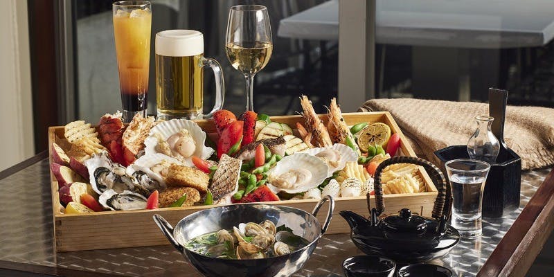 【シーフードBBQ＆ビアガーデン】 ライトプラン（L.O.90分）